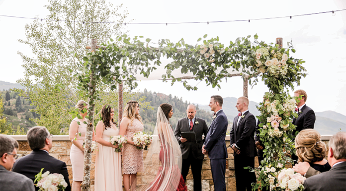 Real Wedding: Elegant in Red at St. Regis Deer Valley