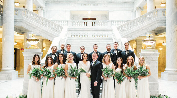 Real Weddings: Uptown Classic at the Salt Lake LDS Temple & Utah State Capitol