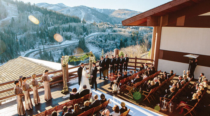 Real Weddings: Falling Fast at the Stein Eriksen Lodge