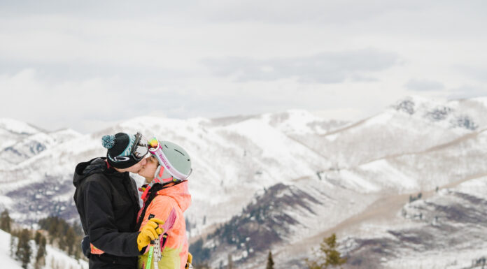 Ski Engagement Session at Solitude Ski Resort