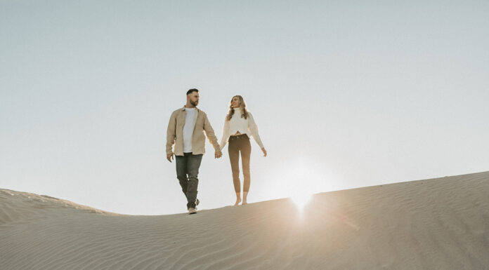 Sweet and Stylish: Little Sahara Engagement Shoot