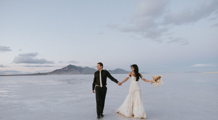 Sunset at the Salt Flats