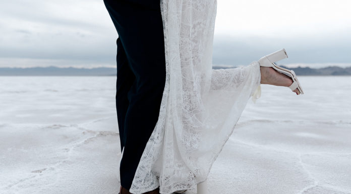 Modern Minimal Bridals at the Salt Flats