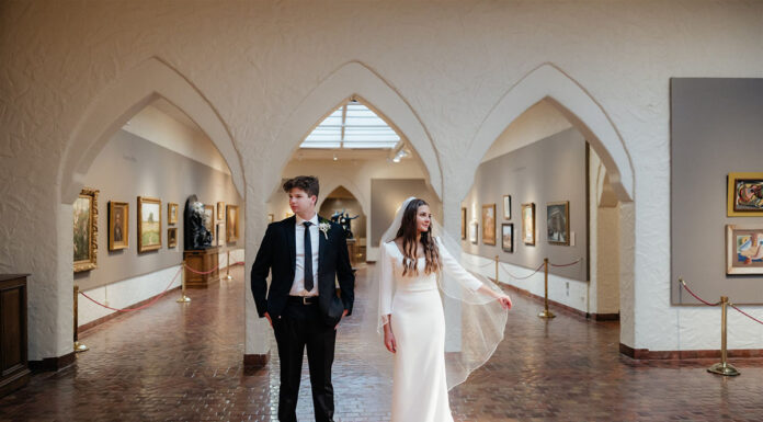 Rachel & Zach’s Gallery Wedding at Springville Museum of Art