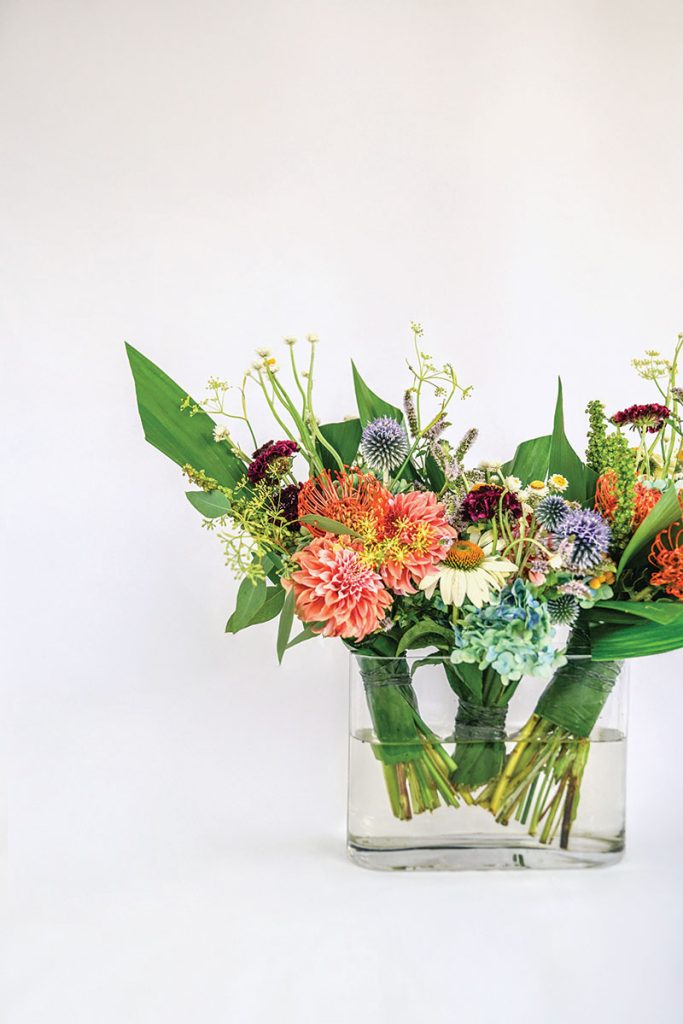 Mini floral arrangements